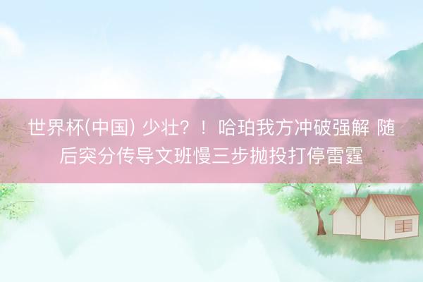 世界杯(中国) 少壮？！哈珀我方冲破强解 随后突分传导文班慢